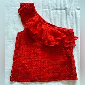J. Crew one shoulder top